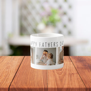Modern Collage Photo & Lycklig Fars dag Best Gift Espressomugg