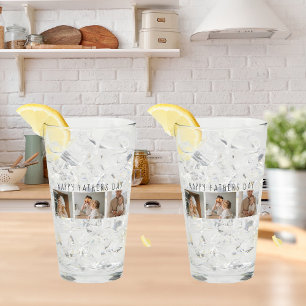 Modern Collage Photo & Lycklig Fars dag Best Gift Glaskopp