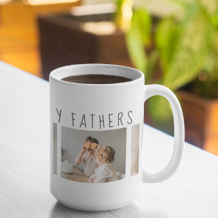 Modern Collage Photo & Lycklig Fars dag Best Gift Kaffemugg