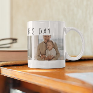 Modern Collage Photo & Lycklig Fars dag Best Gift Kaffemugg