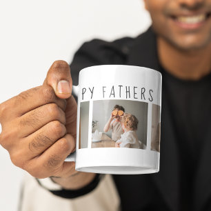 Modern Collage Photo & Lycklig Fars dag Best Gift Mugg