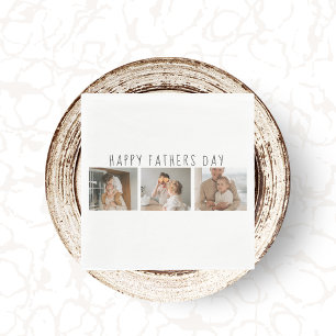 Modern Collage Photo & Lycklig Fars dag Best Gift Pappersservett