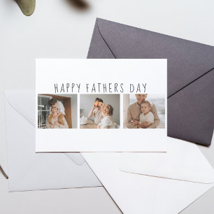 Modern Collage Photo & Lycklig Fars dag Best Gift Vykort