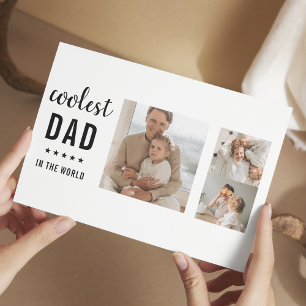Modern Collage Photo Lycklig Fars dag Gift