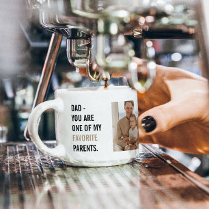 Modern Collage Photo & Lycklig Fars dag Gift Espressomugg