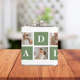 Modern Collage Photo & Lycklig Fars dag Gift Fickplunta
