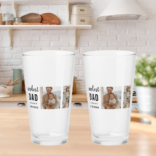 Modern Collage Photo Lycklig Fars dag Gift Glaskopp