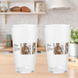 Modern Collage Photo Lycklig Fars dag Gift Glaskopp