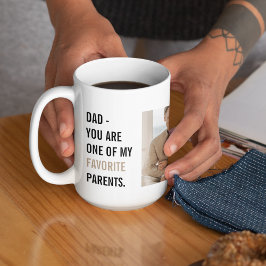 Modern Collage Photo & Lycklig Fars dag Gift Kaffemugg