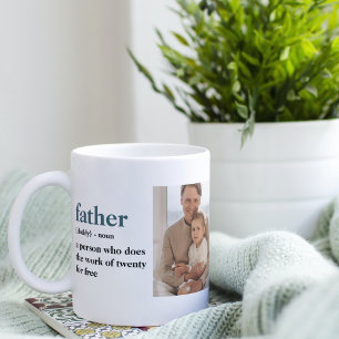 Modern Collage Photo Lycklig Fars dag Gift Mugg