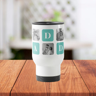 Modern Collage Photo Lycklig Fars dag Gift Resemugg