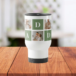 Modern Collage Photo & Lycklig Fars dag Gift Resemugg