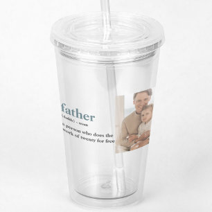 Modern Collage Photo Lycklig Fars dag Gift Take Away Mugg
