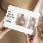 Modern Collage Photo & Lycklig Fars dag Gift Vykort<br><div class="desc">gåva till pappa, fars dag-presentidéer, fars dag-gåva, mina favoritföräldrar, fotogåva, ny pappa, bonus pappa, pappa födelsedagspresent, bästa pappa någonsin, personlig pappa-gåva</div>