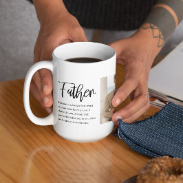 Modern Collage Photo med bästa offertgåva från Far Kaffemugg