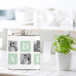Modern Collage Photo Mint & Lycklig FathersDay Gif Fickplunta