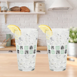 Modern Collage Photo Mint & Lycklig FathersDay Gif Glaskopp