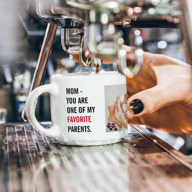 Modern Collage Photo & Mors dag Gift Espressomugg (Skapare uppladdad)