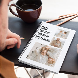 Modern Collage Photo | Pappa Gift Anteckningsbok
