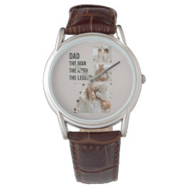 Modern Collage Photo | Pappa Gift Armbandsur