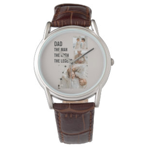 Modern Collage Photo Pappa Gift Armbandsur