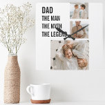 Modern Collage Photo | Pappa Gift Fyrkantig Klocka<br><div class="desc">Modern fotogåva i kollage kan vara en av de bästa gåvor från Fars dag som du kan ge i pappa. Det är ett unikt och personligt sätt att visa din uppskattning och kärlek för pappa,  samtidigt som du får kreativ och roligt med presenten.</div>