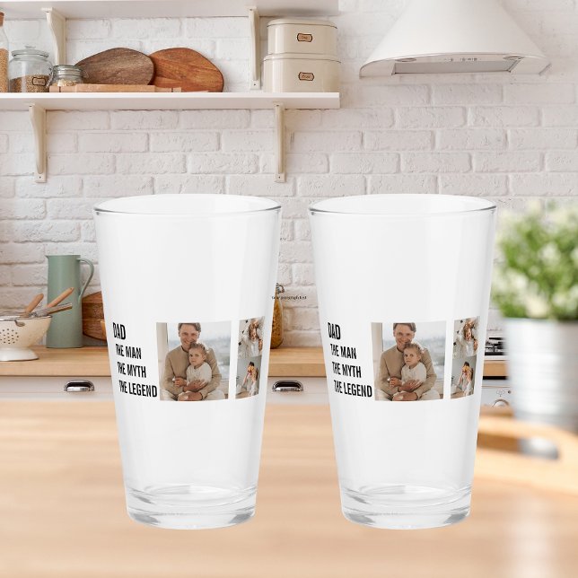 Modern Collage Photo | Pappa Gift Glaskopp (Skapare uppladdad)