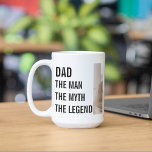 Modern Collage Photo | Pappa Gift Kaffemugg<br><div class="desc">Modern fotogåva i kollage kan vara en av de bästa gåvor från Fars dag som du kan ge i pappa. Det är ett unikt och personligt sätt att visa din uppskattning och kärlek för pappa,  samtidigt som du får kreativ och roligt med presenten.</div>