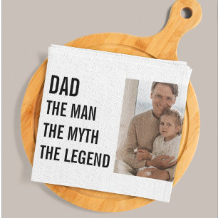 Modern Collage Photo Pappa Gift Kökshandduk
