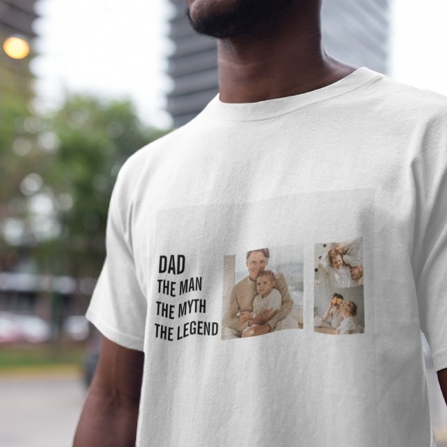 Modern Collage Photo | `Pappa Gift T Shirt (Skapare uppladdad)