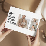 Modern Collage Photo | Pappa Gift Vykort<br><div class="desc">Modern fotogåva i kollage kan vara en av de bästa gåvor från Fars dag som du kan ge i pappa. Det är ett unikt och personligt sätt att visa din uppskattning och kärlek för pappa,  samtidigt som du får kreativ och roligt med presenten.</div>