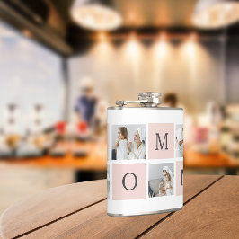 Modern Collage Photo & Pastel Rosa Mamma Gift Fickplunta