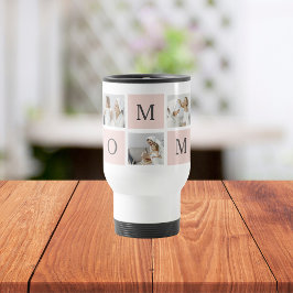 Modern Collage Photo & Pastel Rosa Mamma Gift Resemugg