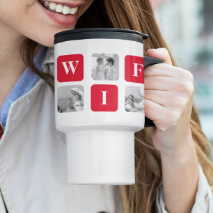 Modern Collage Photo & Red Gift for Loely Wifey Resemugg