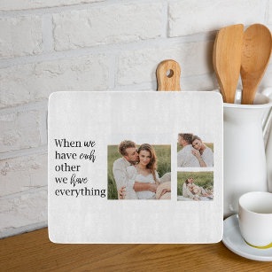 Modern Collage Photo Romantic Couple Quote Gift