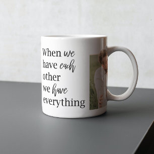 Modern Collage Photo Romantic Couple Quote Gift Mugg