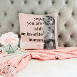 Modern Collage Photo & Romantic Loely Quote Gift Kudde<br><div class="desc">Modern Collage Photo & Romantic Loely Quote Gift</div>