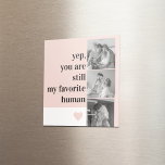 Modern Collage Photo & Romantic Loely Quote Gift Magnet<br><div class="desc">Modern Collage Photo & Romantic Loely Quote Gift</div>