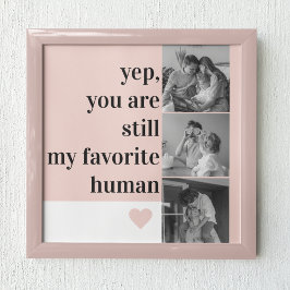 Modern Collage Photo & Romantic Loely Quote Gift Poster