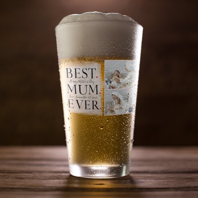 Modern Collage Photo Rosa Mors dag Glaskopp (Skapare uppladdad)