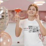 Modern Collage Photo & Text Red Heart Mor Gift T Shirt<br><div class="desc">Det moderna samlarfotot och det röda mor-textpulvret är en vacker och unik present som alla mor skulle få från kärlek. Den här presenten är en personlig av konst som kombinerar favoritfoton och hjärtliga meddelanden för att skapa en enastående nyckelsak. Den moderna utformningen av kollaget kommer utan tvekan att komplettera vilken...</div>