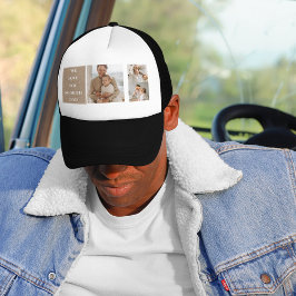 Modern Collage Photo & We Kärlek Pappa Gifts Keps