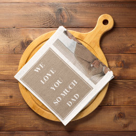 Modern Collage Photo & We Kärlek Pappa Gifts Kökshandduk