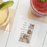 Modern Collage Photo & We Kärlek Pappa Gifts Underlägg Papper Kvadrat<br><div class="desc">"Vi Kärlek Pappa"-gåvor är tankfulla och presenter som firar kärlek och uppskattar far. Dessa gåvor ges ofta vid särskilda tillfällen som Fars dag, födelsedagar eller vilken dag som helst som ni vill uttrycka tacksamhet för ert pappa kärlek och ert stöd. Det finns en lång rad "Vi Kärlek Pappa"-gåvor som kostym...</div>