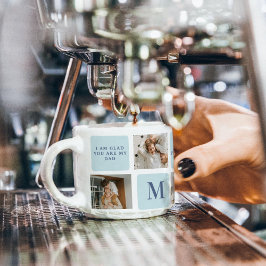 Modern Collage Photos Blue Best Far Gift Espressomugg