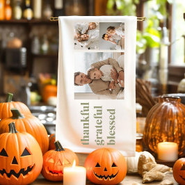 Modern Collage Three Photo | Happy thanksgiving Ki Kökshandduk