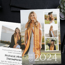 Modern College eller High School Elegant Studenten Inbjudningar