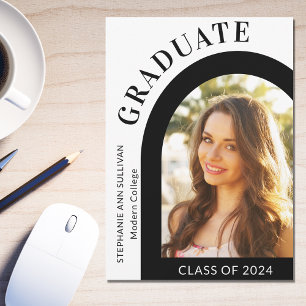 Modern College Graduation Photo Meddelande