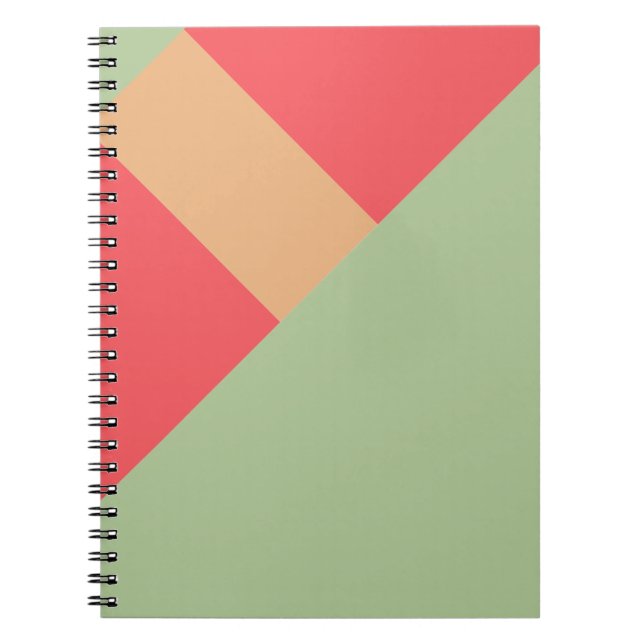 Modern Color Block Geo 1 Anteckningsbok (Framsidan)
