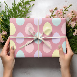 Modern Colorent Pastel Eggs Mönster | PÅSK Presentpapper